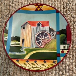 Jim Shore Crazy Mountain Decorative Plate